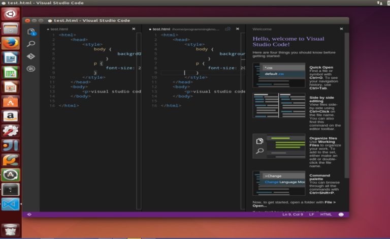 install visual studio code on ubuntu